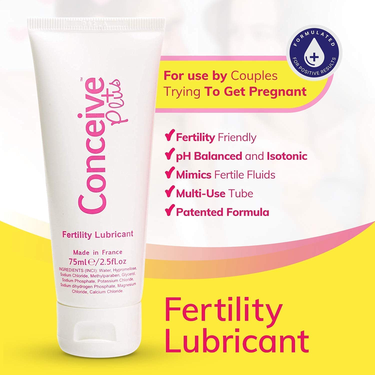 CONCEIVE PLUS Mens Fertility Bundle, Fertility Vitamins 60 Count and Fertility Lubricant 2.5 Ounce CONCEIVE PLUS
