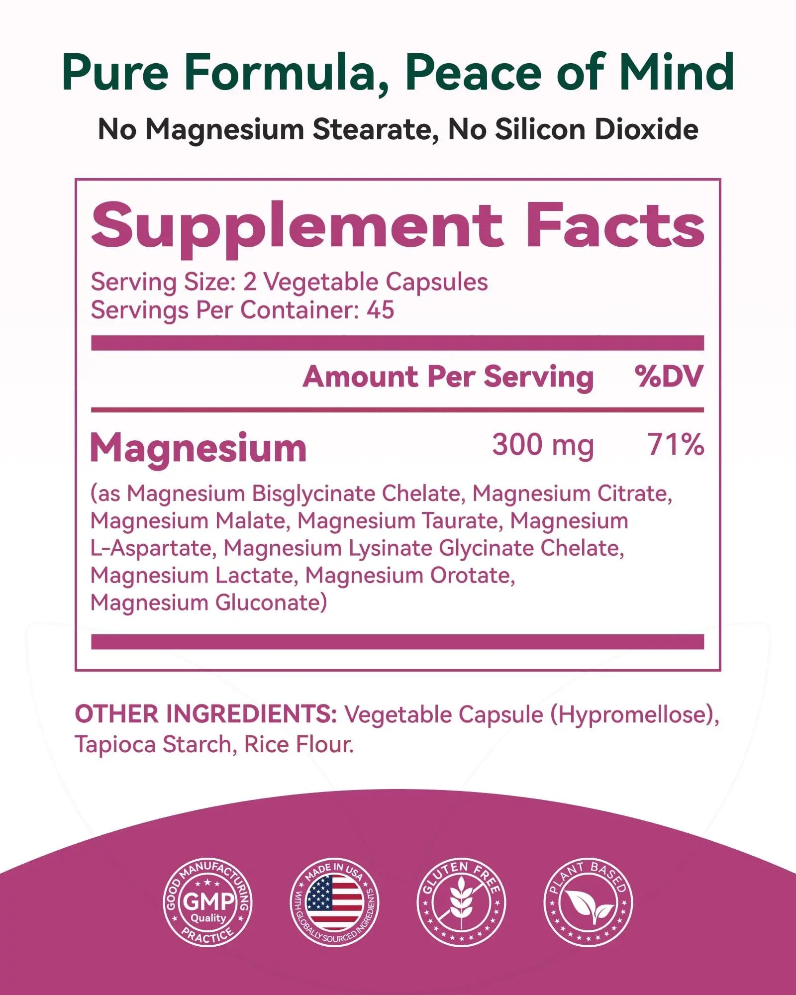 9-in-1 Magnesium Complex, 300mg Magnesium from 9 Organic Forms, Glycinate, Citrate, Malate, High Absorption for Sleep & Relaxation, Energy & Muscle Support, 90 Capsules Inner Brightness buy supplements Au