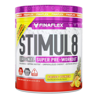 FINAFLEX STIMUL8 Original Super Pre-Workout, Fruit Punch - Energy, Strength & Enduranc FINAFLEX