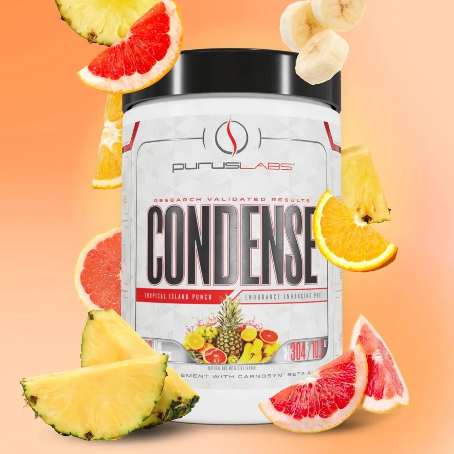 Purus Labs CONDENSE PreWorkout Powder, 40 Servings (Tropical Island Punch) Purus Labs