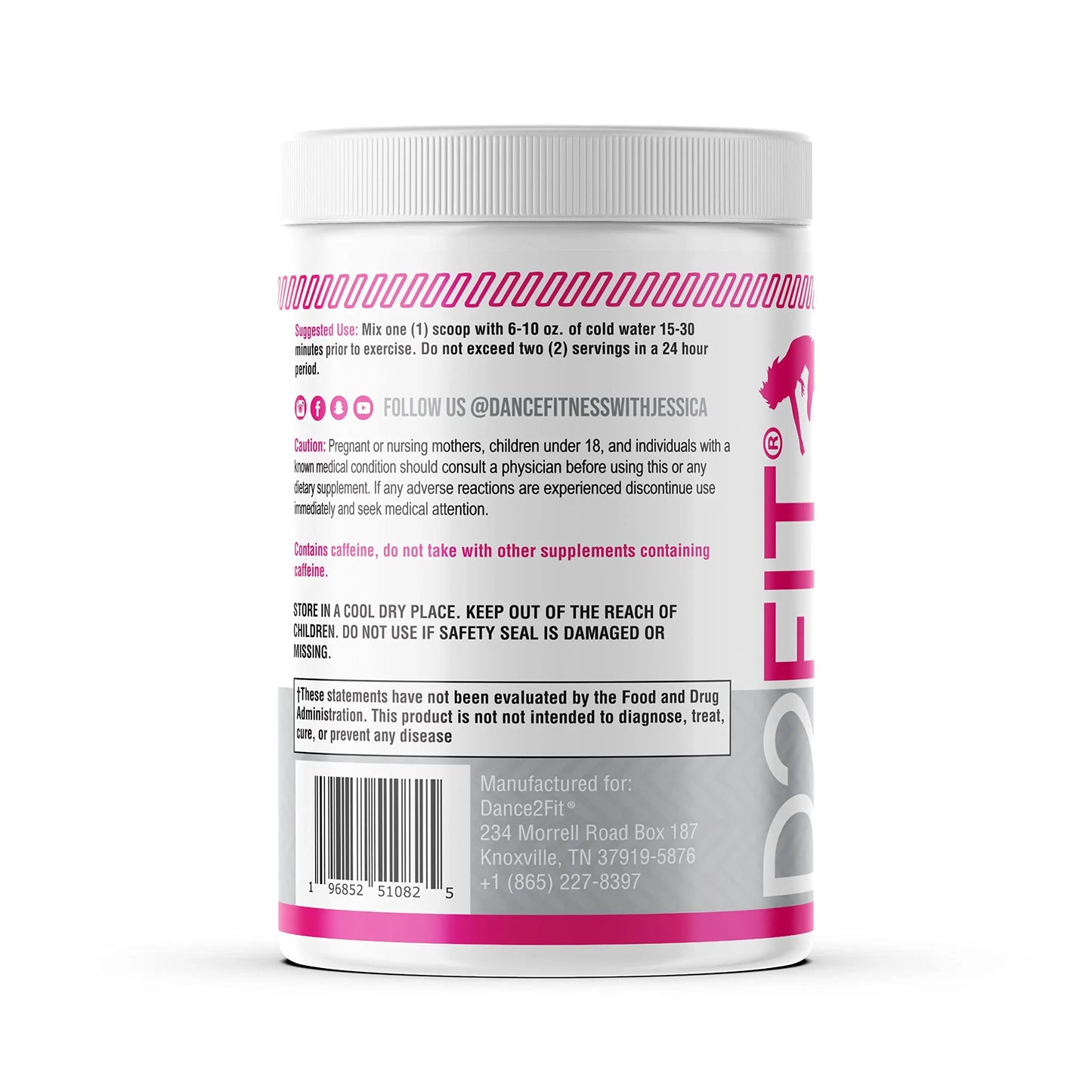 D2Fit (by Jessica Bass Women’s Pre Workout Multi Collagen (2.5g) + Biotin (150mcg) D2Fit