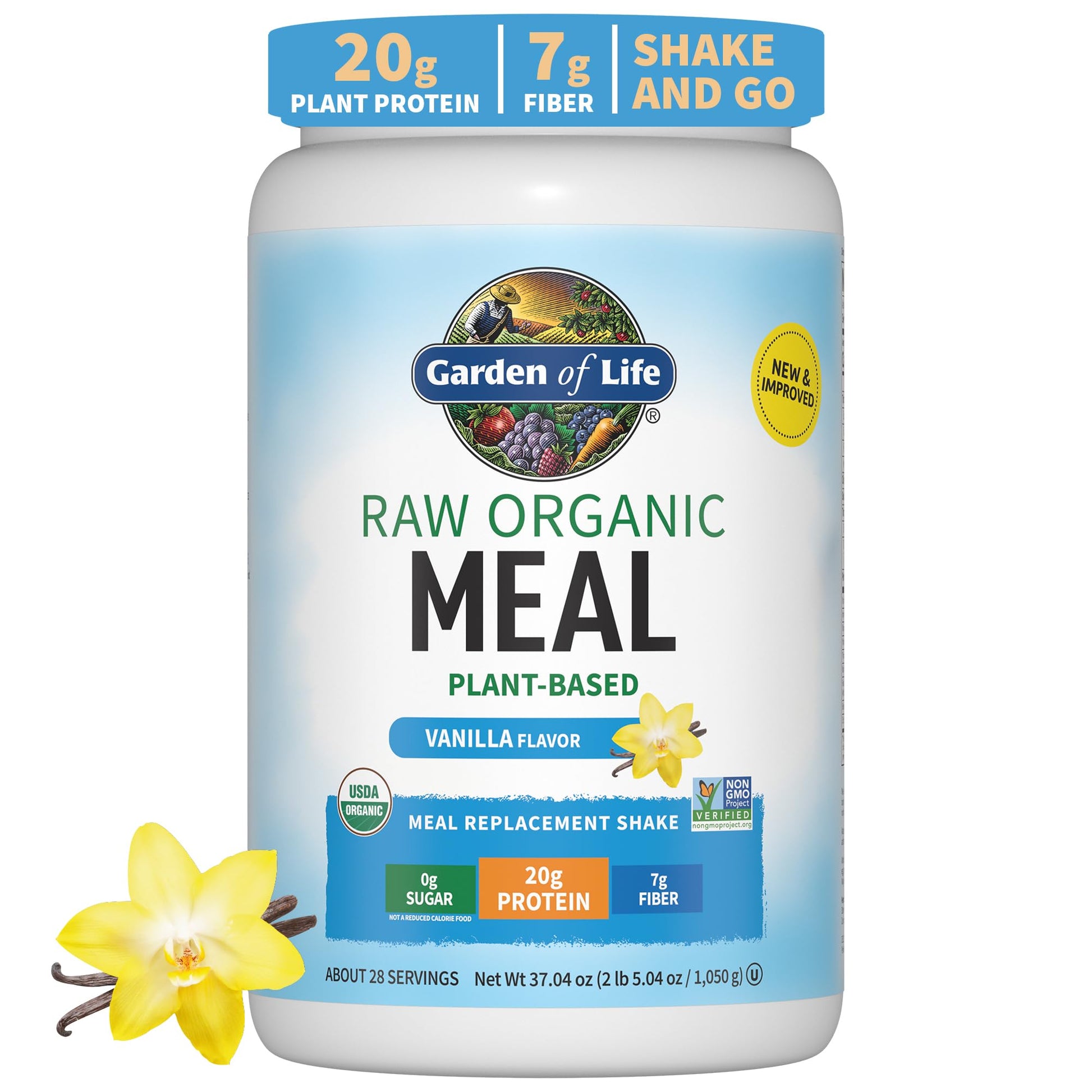 Garden of Life Raw Organic Fit Vegan Protein Powder Vanilla & Vegan Protein Powder Garden of LifeBuy Supplements Australia