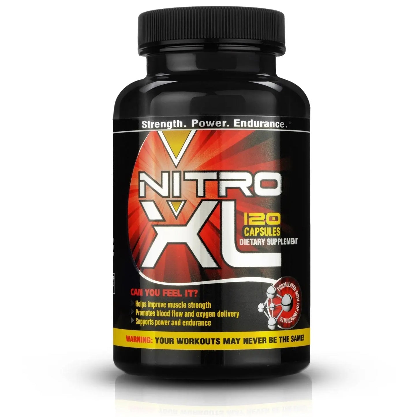 Nitro XL | Nitric Oxide Bodybuilding Supplement – with L-Arginine | Build Muscle Mass Nitro XL