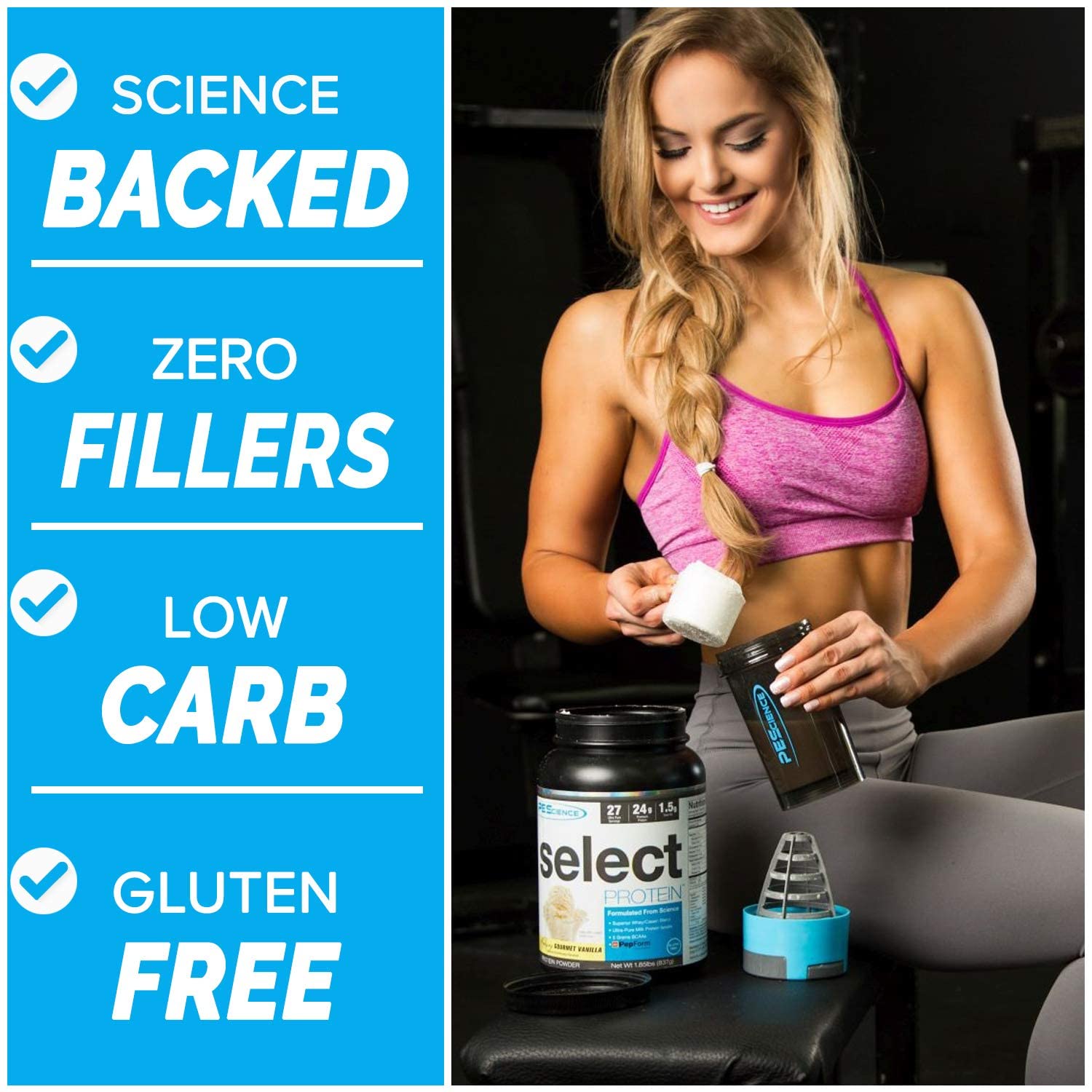 PEScience Select Low Carb Protein Powder, Cake Pop, 27 Serving, Keto Friendly PEScienceBuy Supplements Australia