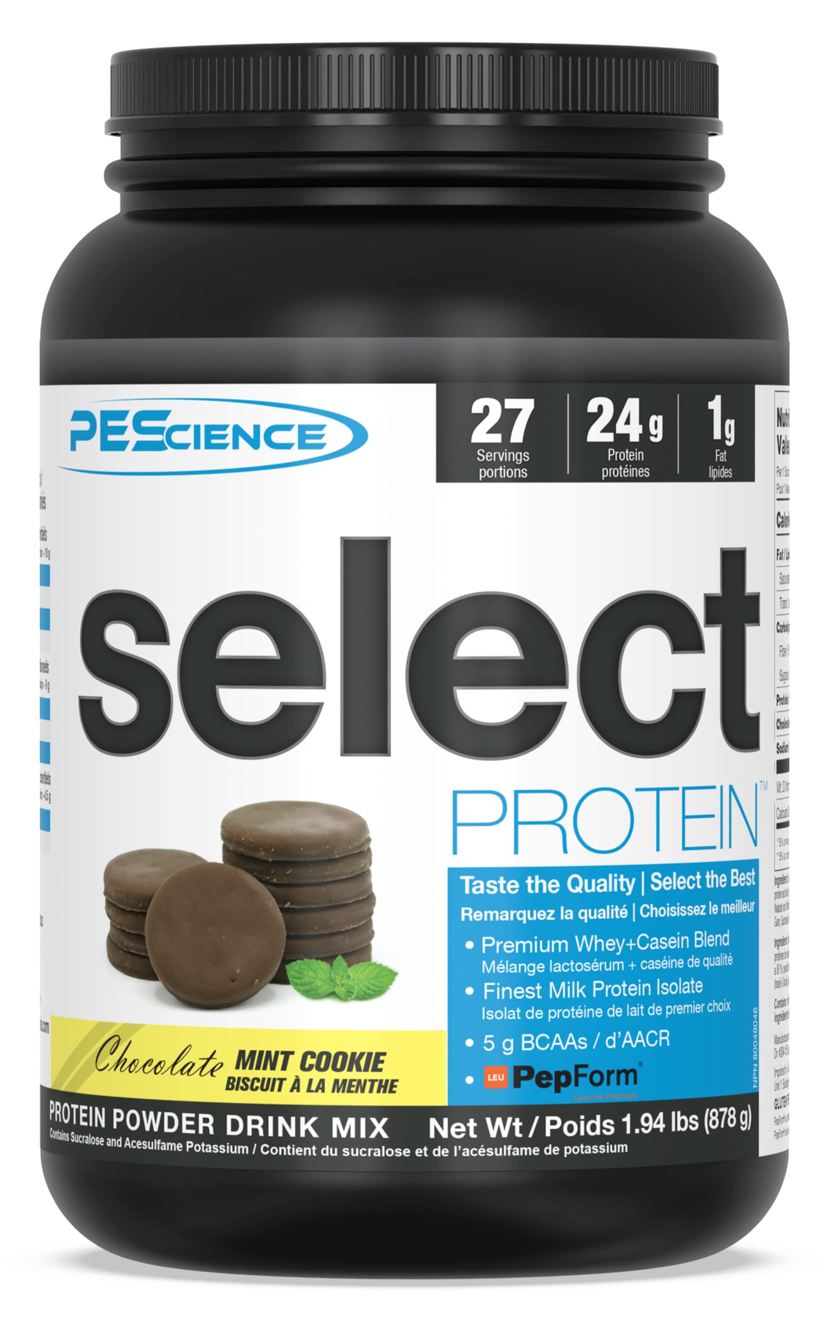 Select Protein Chocolate Mint Cookie 27 PEScience