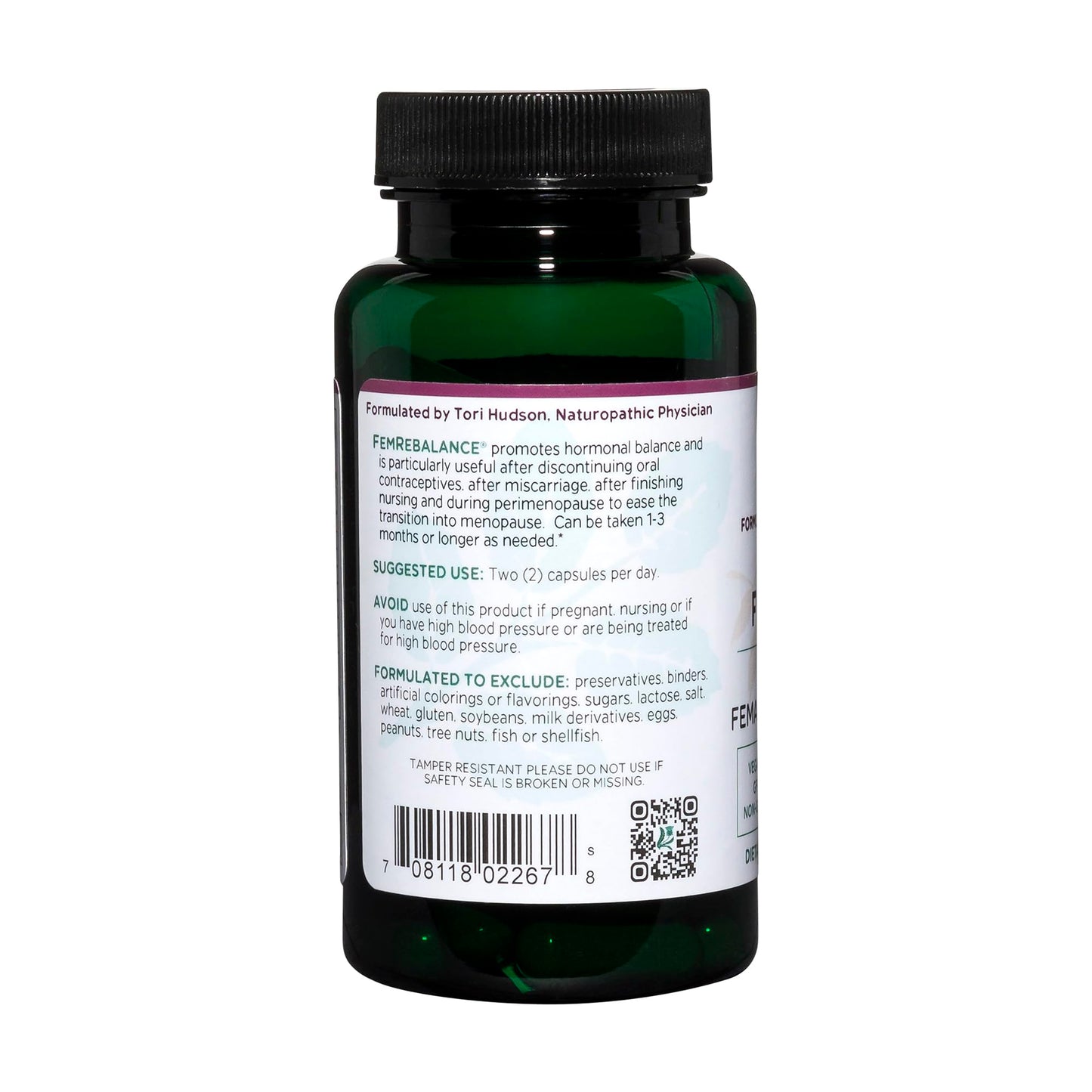 Vitanica FemRebalance, Hormone Balance Support for Women, Vegan, 60 Capsules VitanicaBuy Supplements Australia