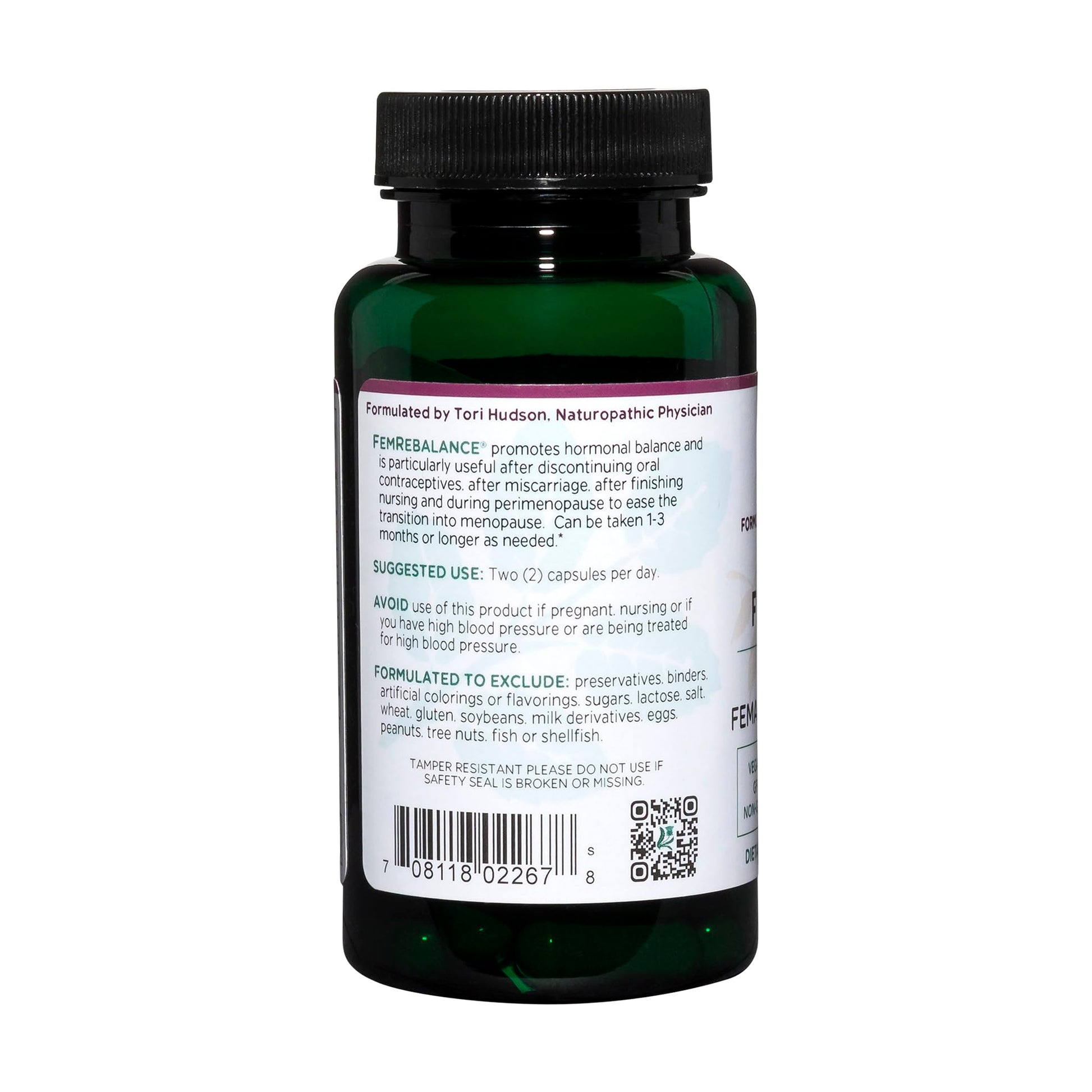 Vitanica FemRebalance, Hormone Balance Support for Women, Vegan, 60 Capsules VitanicaBuy Supplements Australia