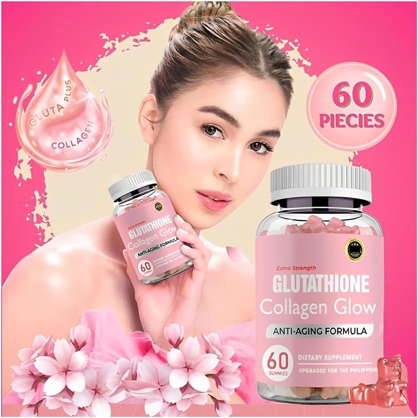 Caduola Glutathione Collagen Glow Gummies, Glutathione Collagen Glow Gummies for Dark Spot CaduolaBuy Supplements Australia