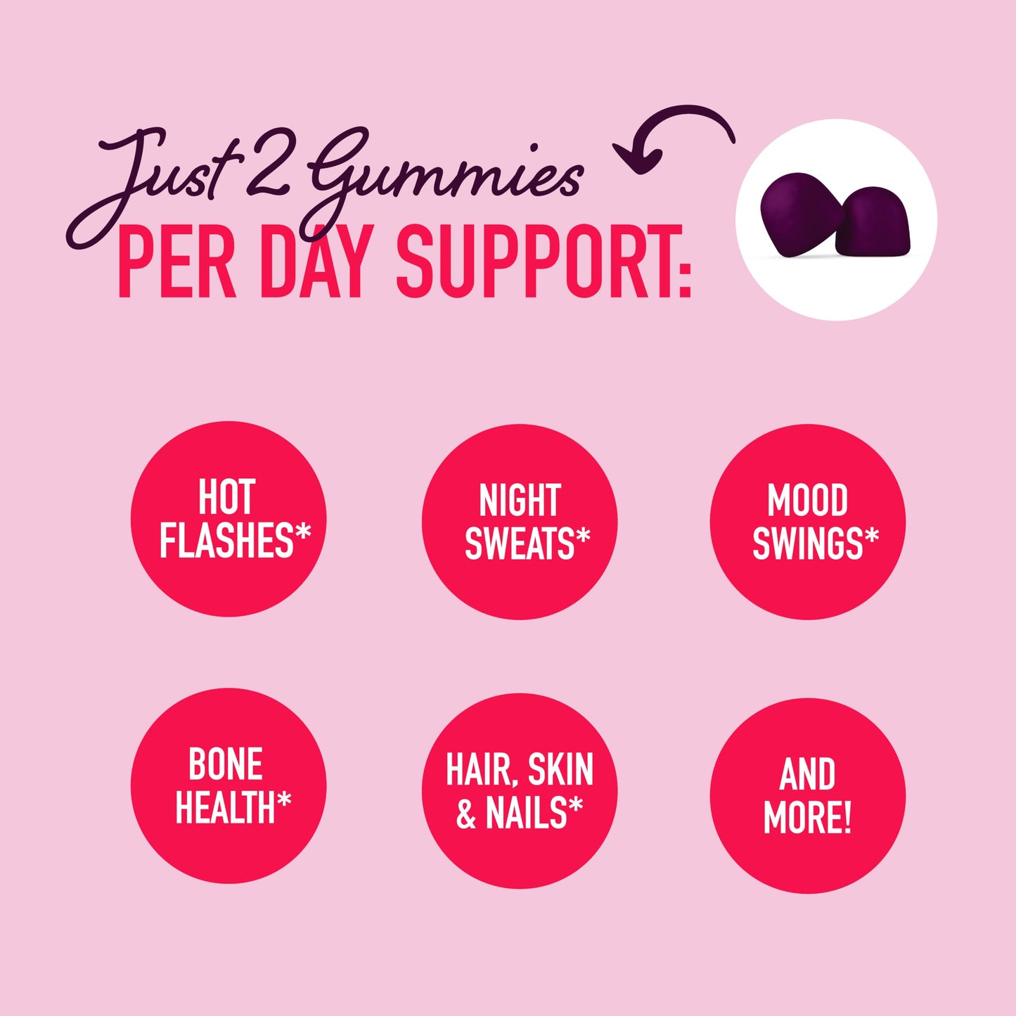 Menopause Support Gummies | Hormone Balance Relief for Hot Flashes, Night Sweats, Mood Swings SMNutrition