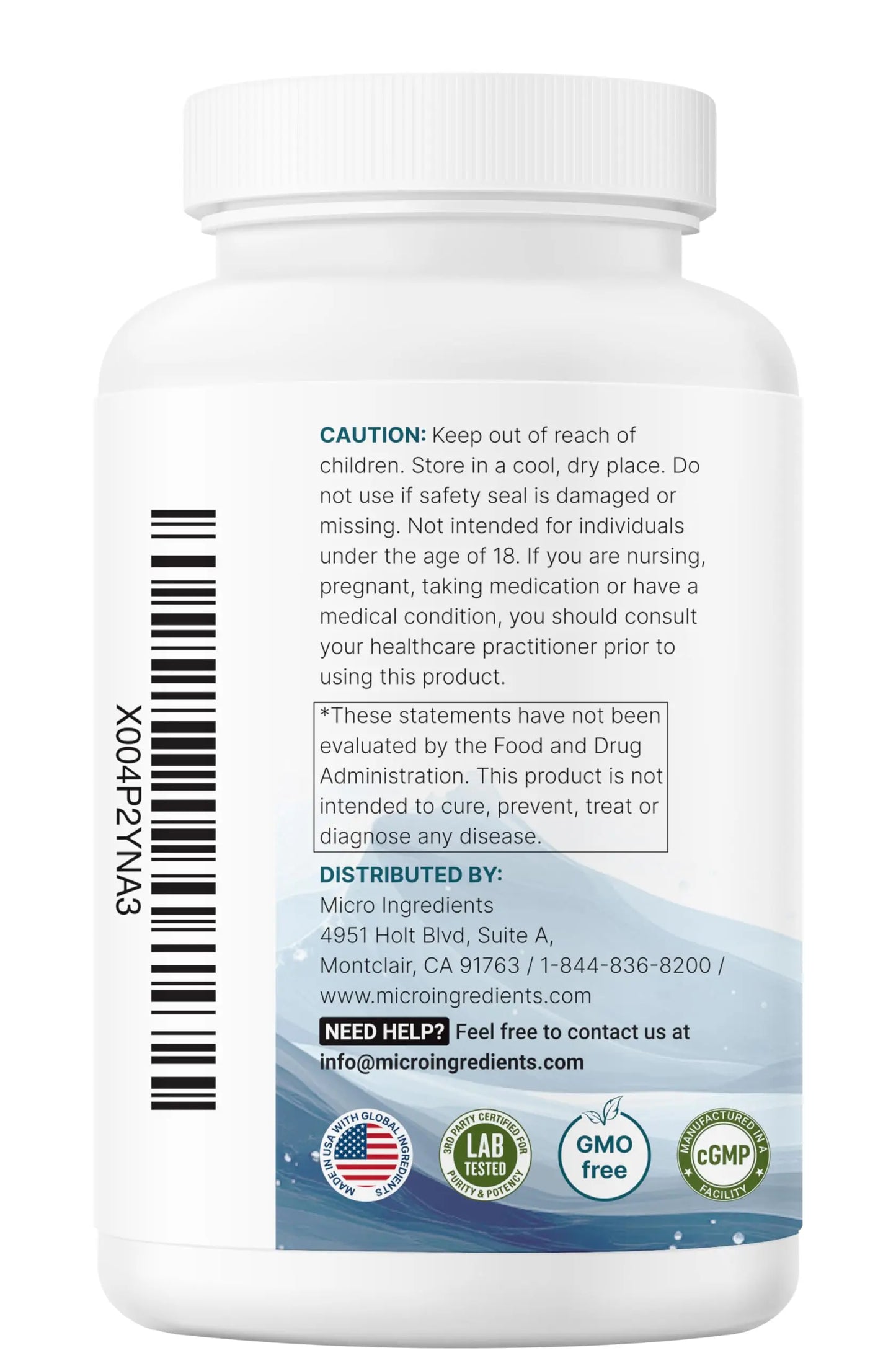 Micro Ingredients Pure Magnesium Complex, 300 Capsules | Triple Magnesium Glycinate, Malate, Taurate with Vitamin C | 100% Chelated | Supports Muscles Micro Ingredients