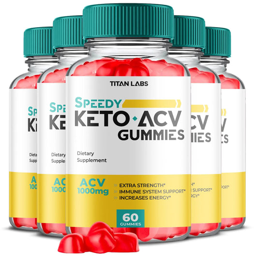 (5 Pack) Speedy Keto ACV Gummies Advanced Weight Loss, Speedy Keto ACV Gummies Titan Labs