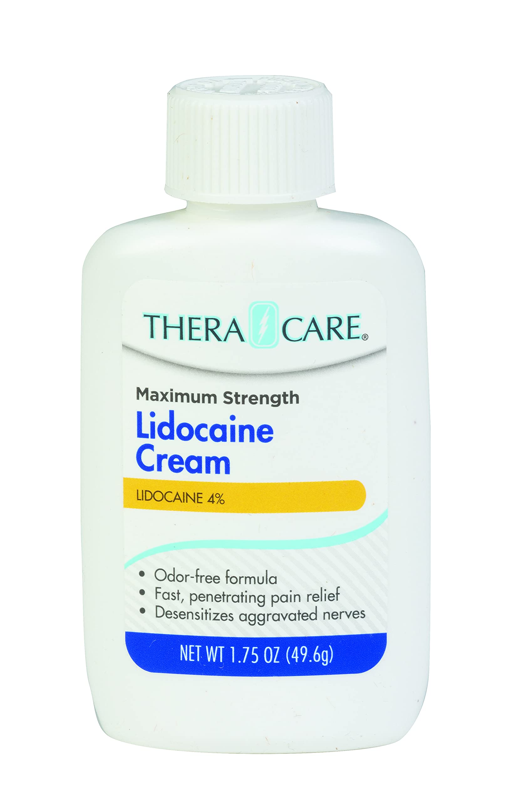 Thera|Care Maximum Strength OTC Lidocaine Cream | Numbs Away Pain | Long-Lasting Relief | Non-Greasy | 1.75 Oz Thera CareBuy Supplements Australia