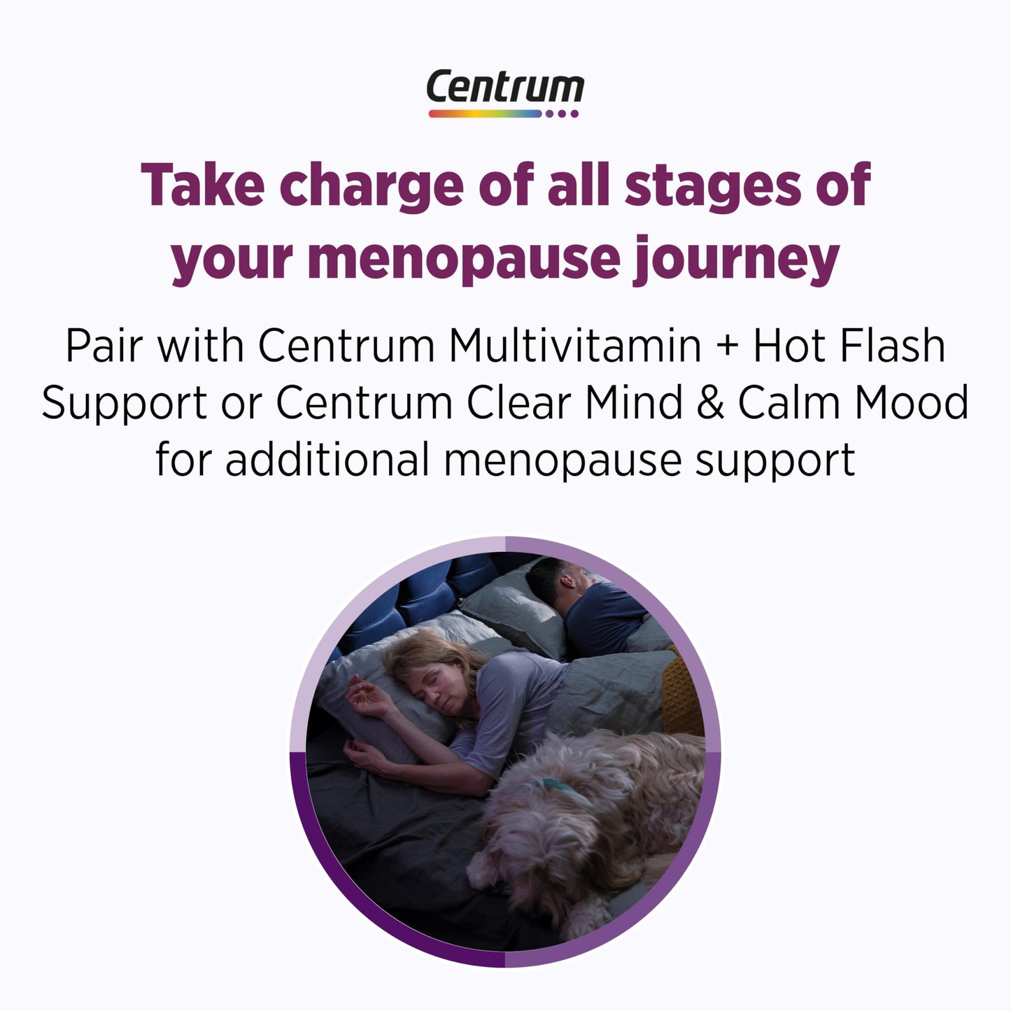 Centrum Restful Sleep Menopause Support Tablets, Supplement with Clinically Studied DailyZz and geniVida, 28 Count CentrumBuy Supplements Australia
