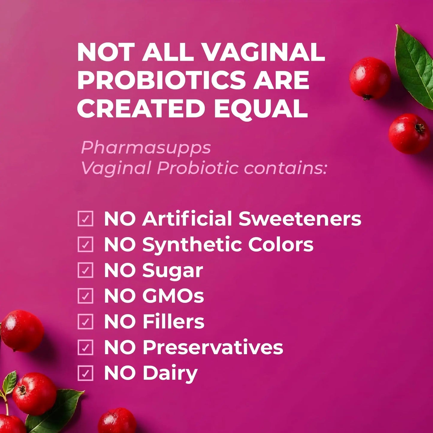 Women’s Probiotic for Vaginal Health | 50 Billion CFU with Probiotics, Prebiotic, Postbiotics & Cranberry for pH Balance, UTI Support, Yeast, Gut Health, Odor, Dryness & Feminine Comfort PharmaSuppsBuy Supplements Australia