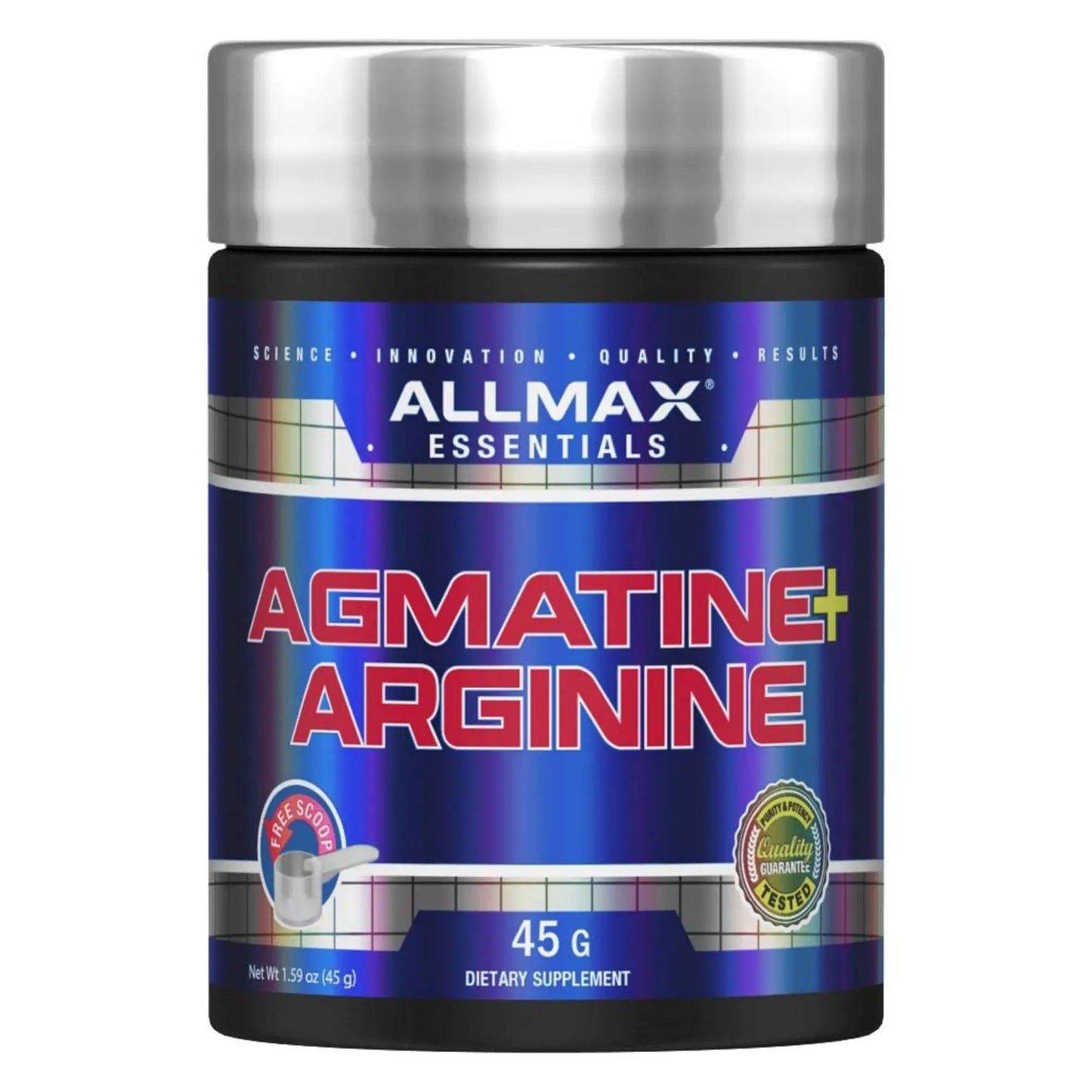 ALLMAX AGMATINE ARGININE - 45 g - Modulates Nitric Oxide Levels - Improves Body ALLMAX Nutrition