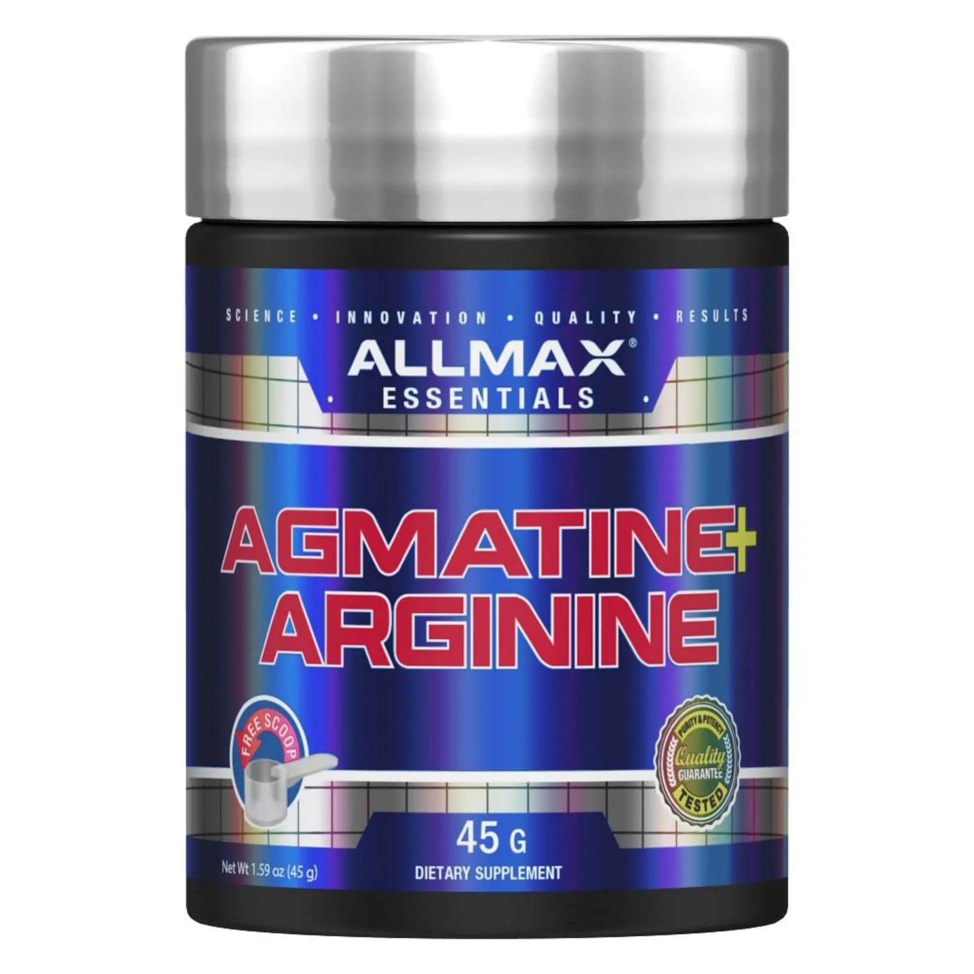 ALLMAX AGMATINE ARGININE - 45 g - Modulates Nitric Oxide Levels - Improves Body ALLMAX Nutrition