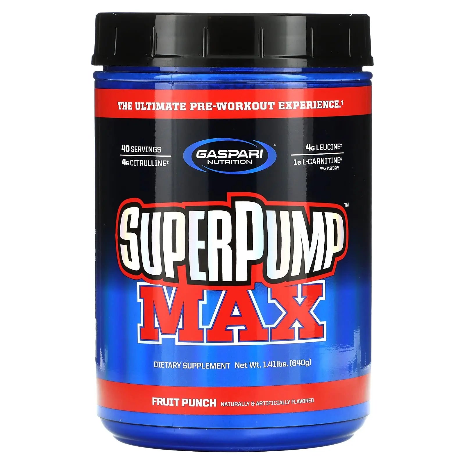 Gaspari Nutrition - SuperPump MAX - The Ultimate Pre Workout Powder, Sustained Energy Gaspari Nutrition