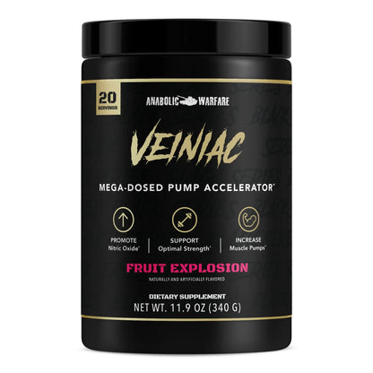 Anabolic Warfare Veiniac Muscle Pump Activator Supplement Stimulant Free Pre-Workout Anabolic Warfare