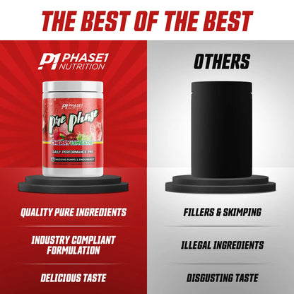 Pre Phase Daily Driver Preworkout - Phase 1 Nutrition (Cherry Limeade, 25 Servings) Phase One Nutrition