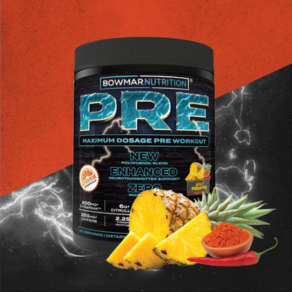 Bowmar Nutrition Pre Workout with Stimulants, Pre Workout Powder, Pump Supplement BOWMAR NUTRITION