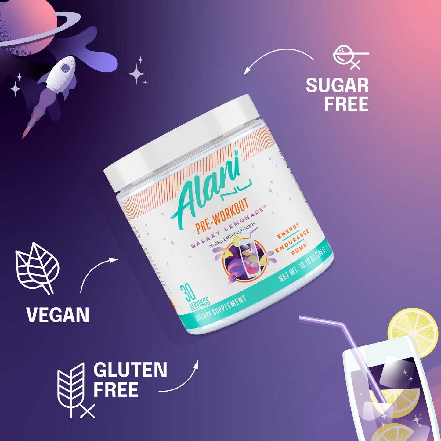 Alani Nu Pre Workout Powder | Amino Energy Boost | Endurance Supple