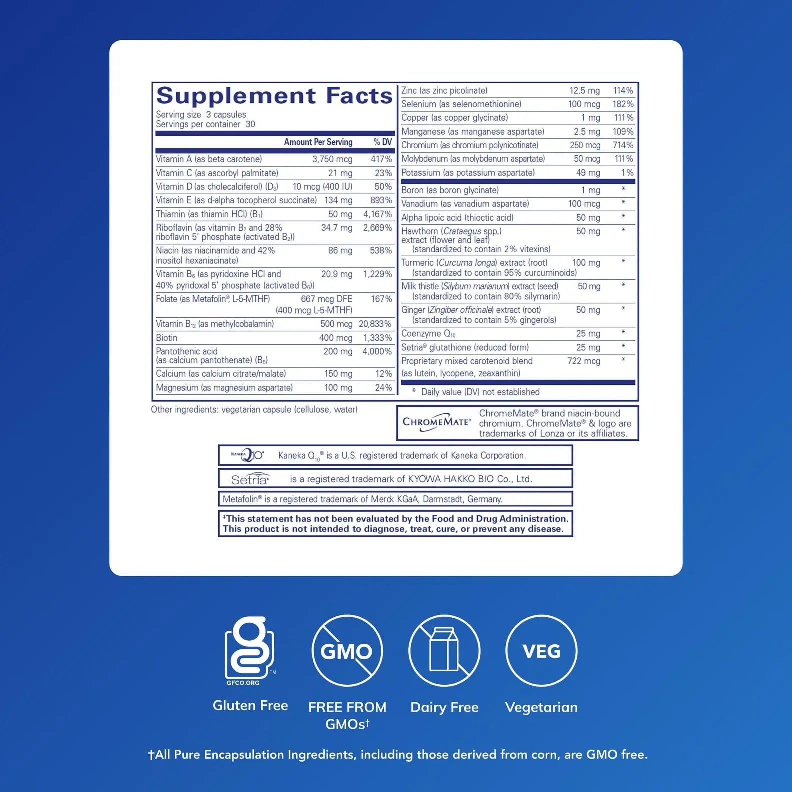 Pure Encapsulations UltraNutrient - Minerals & Multivitamins - Supports Liver & Heart Health* - Supplement for Antioxidants - with Vitamin C, CoQ10 - Non-GMO * Gluten-Free - 90 Capsules Pure Encapsulations buy supplements Au
