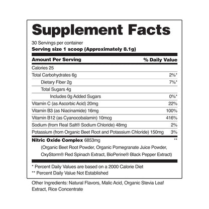 Snap Supplements USDA Organic Beet Root Powder, 3-in-1 Nitric Oxide Supplement Snap Supplements