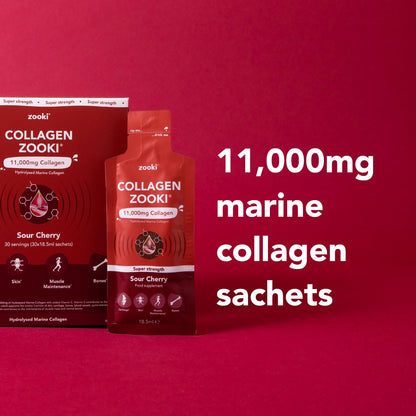 Zooki 11,000mg Super Strength Marine Collagen Liquid Sachets | Hydrolysed Marine Collagen Peptides Zooki