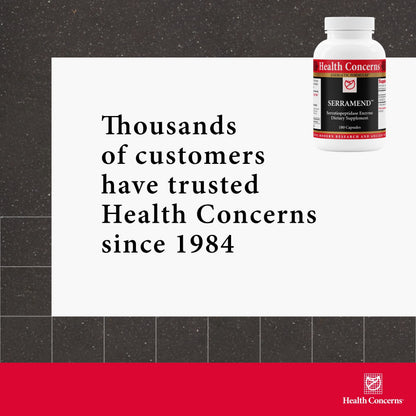 Health Concerns Serramend – Immune Defense Support Supplement – Serrapeptase Proteolytic Enzyme – Blood Circulation – Chinese Herbal Supplement for Men & Women – 180 Capsules Health ConcernsBuy Supplements Australia
