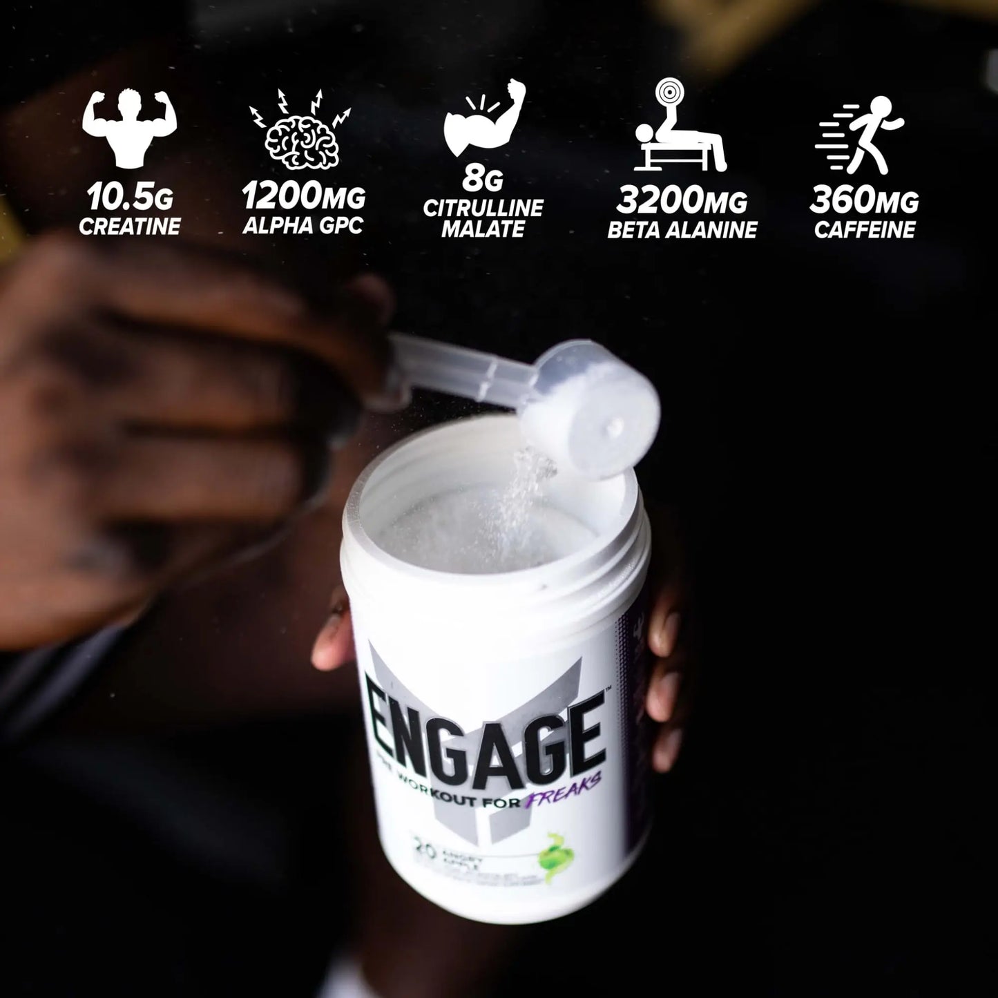 FINAFLEX Engage Pre Workout, Loaded Lemon - Train Harder, Longer & Stronger FINAFLEX