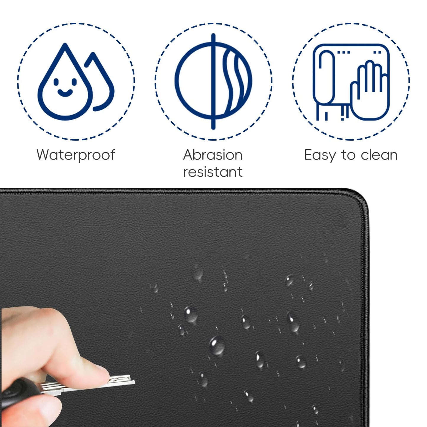 XINHUSU Grounding Mat 11.8"x23.6" Grounding Pad with 15ft Grounding Cord Grounding Mat XINHUSU