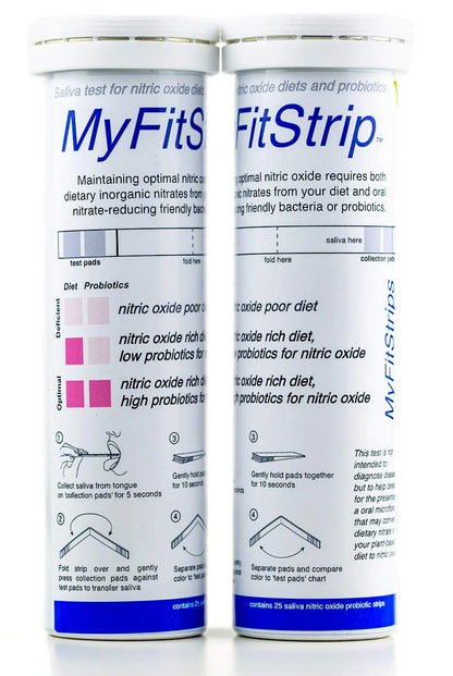Nitric Oxide Test Strip - Track Both Prebiotic Nitrate and Biomarker for Nitric Oxide MyFitStrip
