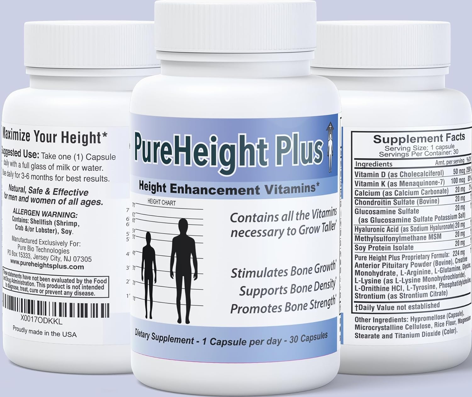 PureHeight Plus Height Enhancement Vitamins PURE BIOTECHNOLOGIESBuy Supplements Australia