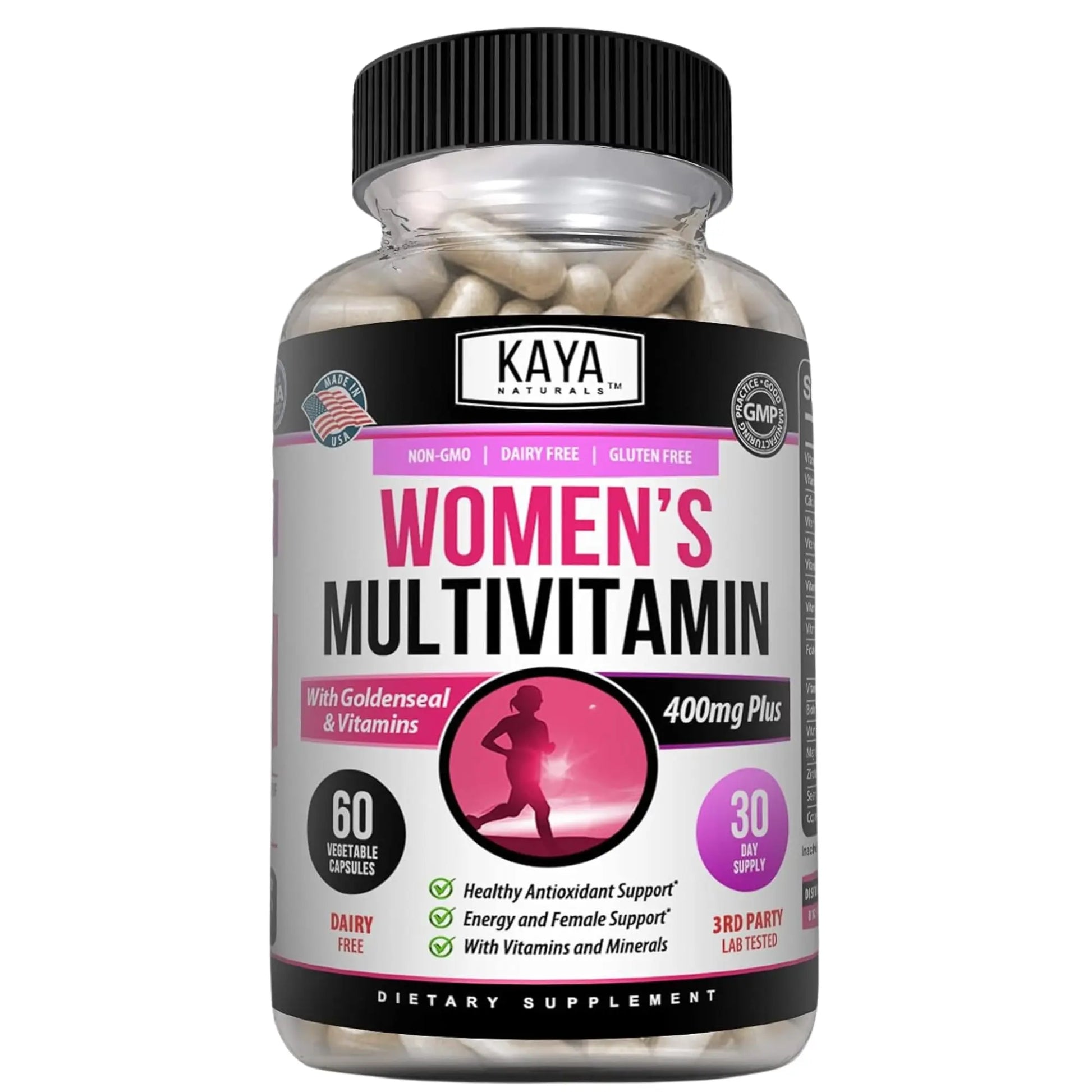 Kaya Naturals Women's Multivitamin, Overall Healthy Antioxidant, and Immune Support, Vitamins A, D, C, E, Biotin Kaya Naturals