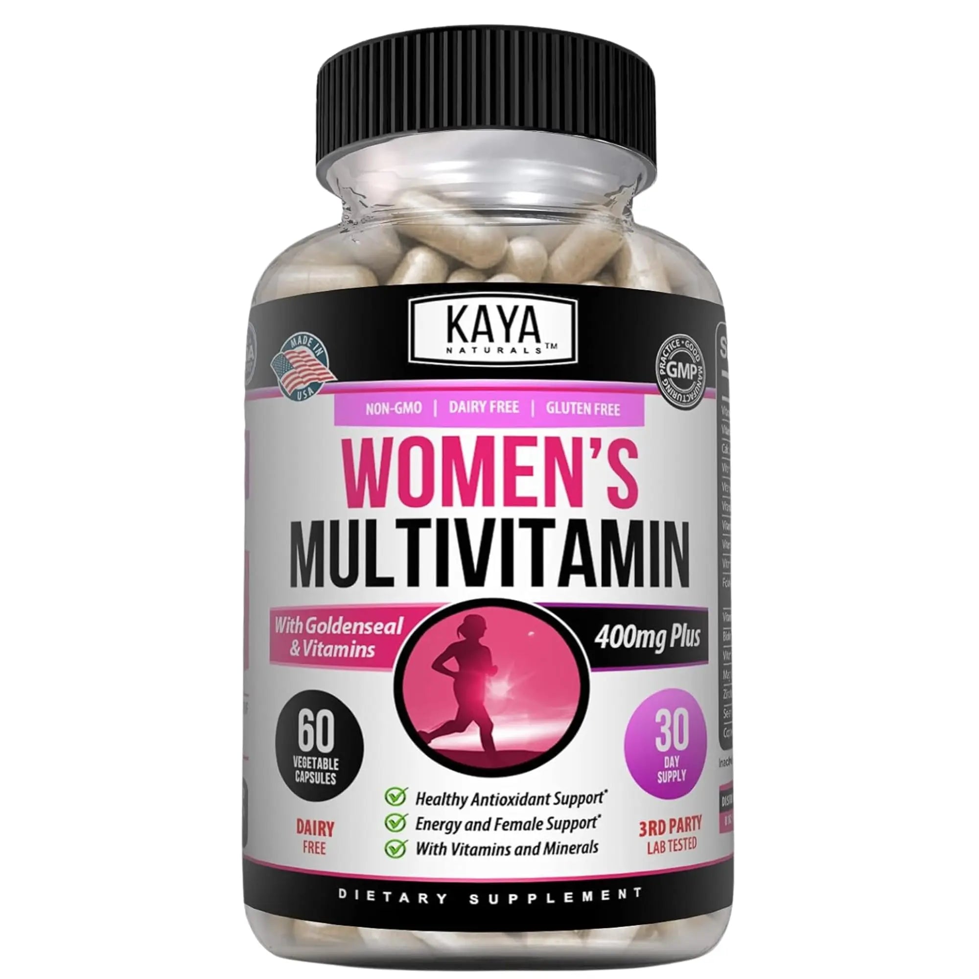 Kaya Naturals Women's Multivitamin, Overall Healthy Antioxidant, and Immune Support, Vitamins A, D, C, E, Biotin Kaya Naturals