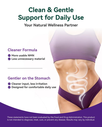 Inner Brightness NMN Supplement 500mg, 99.9% High Purity, Supports NAD+ Levels & Cellular Energy, 5-in-1 Formula with Resveratrol & Astaxanthin, Non-GMO, Gluten-Free, 60 Capsules Inner BrightnessBuy Supplements Australia