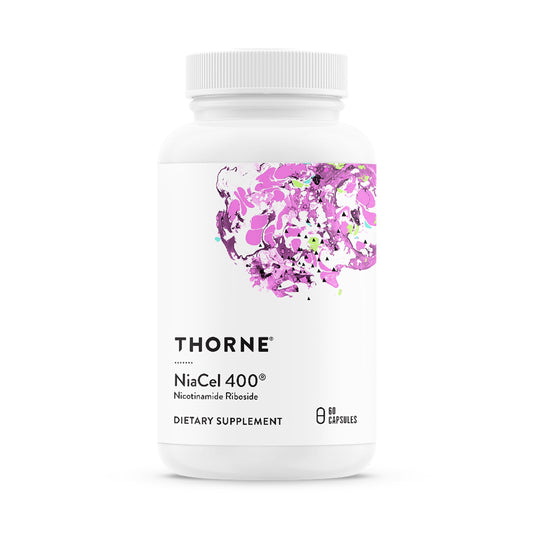 THORNE - NiaCel 400 - NAD Supplement - Nicotinamide Riboside - Support Healthy Aging, Cellular Energy Production & Sleep-Wake Cycle* - NSF Certified for Sport - Gluten Free - 60 Servings THORNEBuy Supplements Australia