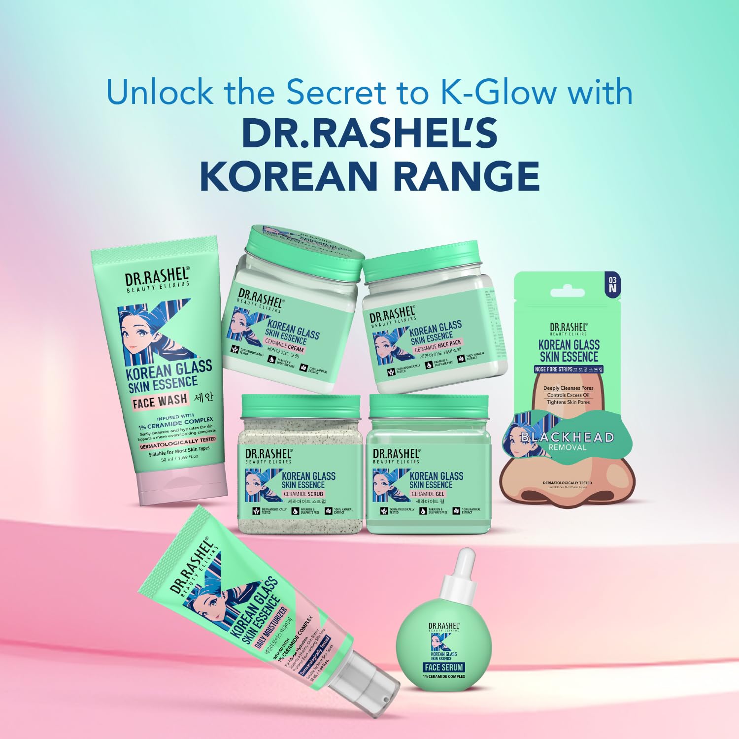 DR.RASHEL Korean Face & Body Scrub 12.84 Fl Oz With Rice Water & Ceramide For Glass skin Exfoliating Face Wash with Natural Extracts for Tan Removal, Blackhead Remover & Oil Control Cleanser - 380ml DR.RASHEL buy supplements Au