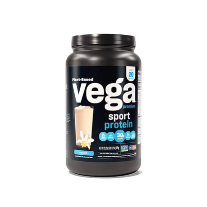 Vega Premium Sport Protein Vanilla Protein Powder, Vegan, Non GMO & Sport Pre-Workout Vega