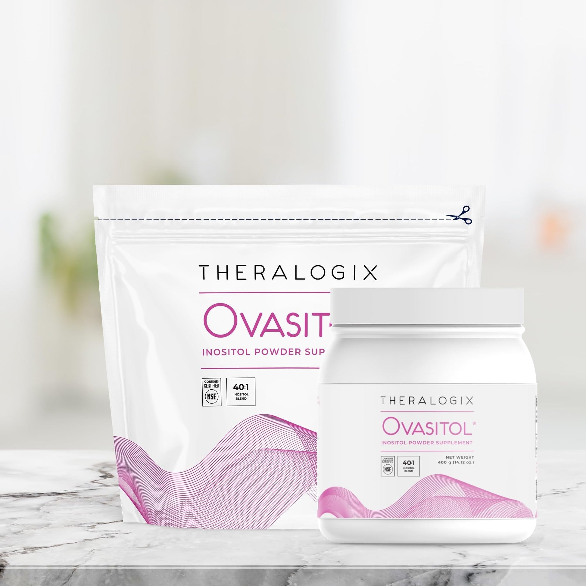 Theralogix Ovasitol Inositol Powder - 60 Servings - Myo-Inositol & D-Chiro Inositol TheralogixBuy Supplements Australia