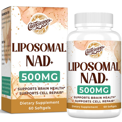 Caenciennes Liposomal NAD+ 500 MG Supplement, True NAD Plus Supplement, Superior Absorption, Boost NAD+ More Efficient Than Nicotinamide Riboside for Cellular Energy, Healthy Aging, 60 Serving CaenciennesBuy Supplements Australia