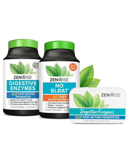 Zenwise Health Digestive Bliss Bundle - Digestive Enzymes, NO BLØAT Zenwise Health