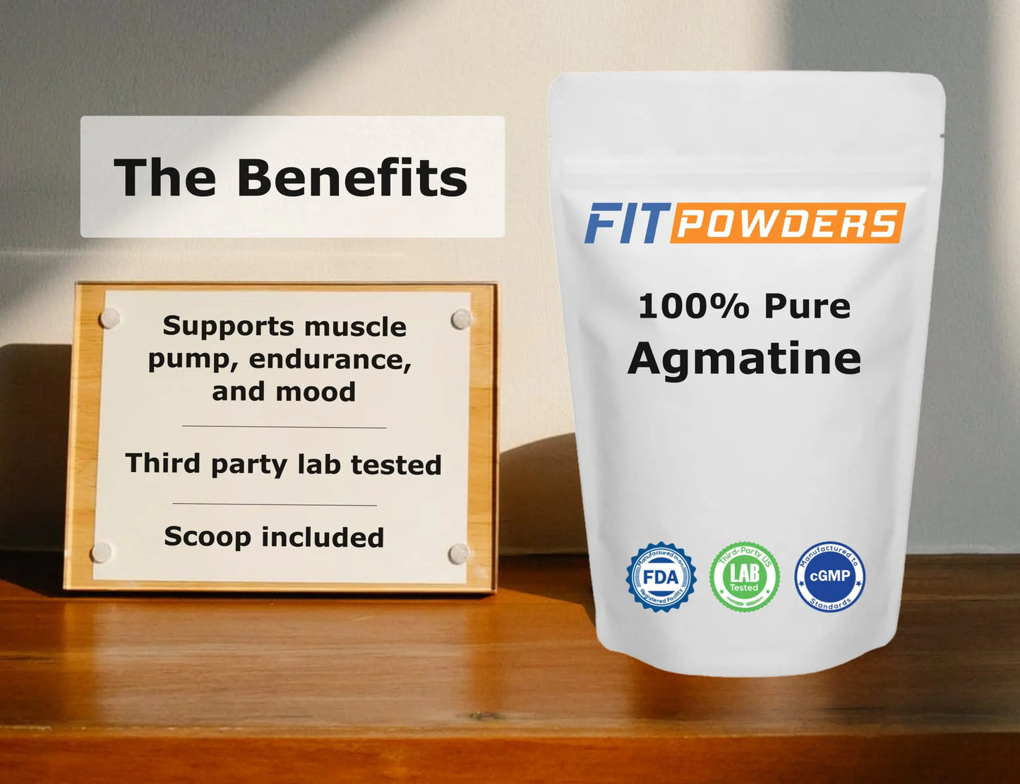 FitPowders Agmatine Sulfate Powder 250 Grams (Multiple Sizes) Strength and Pump FitPowders
