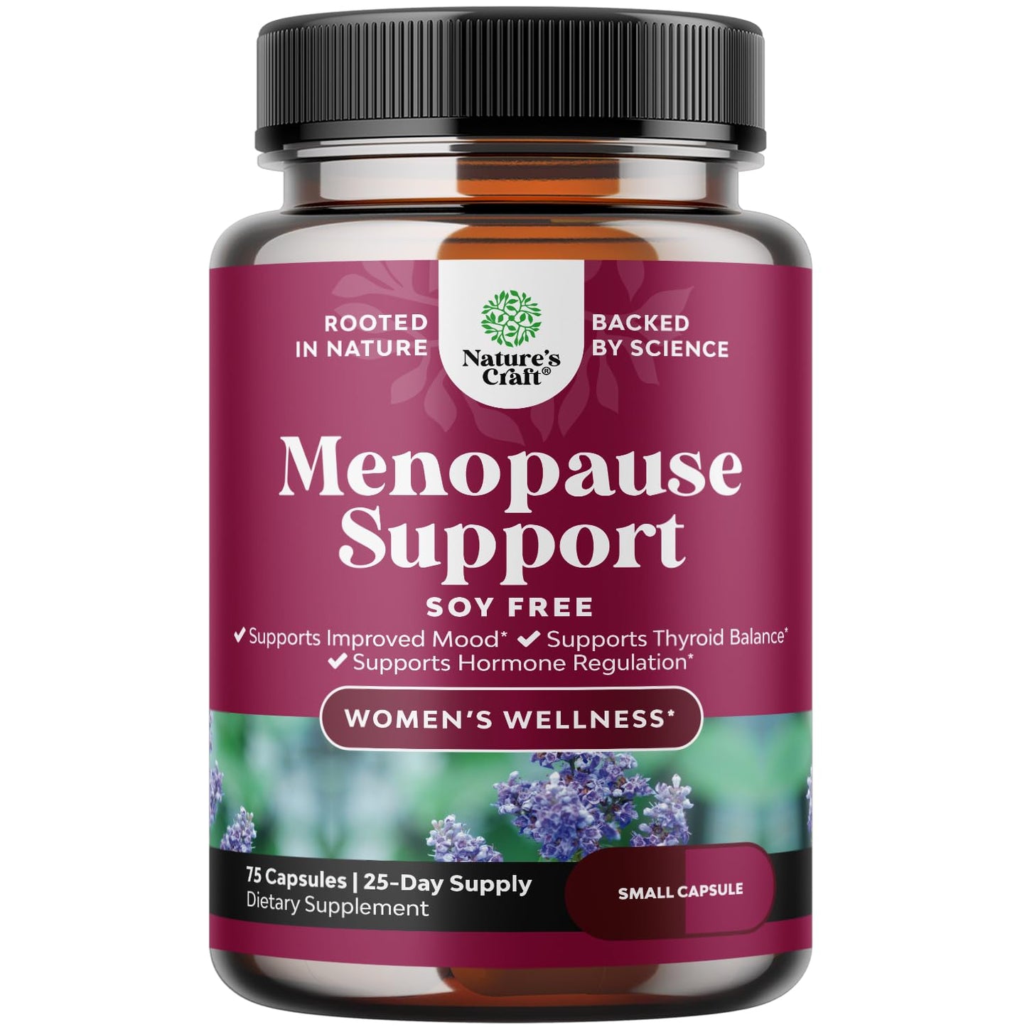 Soy Free Menopause Supplement for Women - Herbal Menopause Relief for Women for Night Sweats Natures Craft
