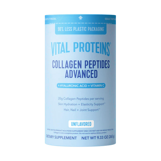 Vital Proteins Collagen Peptides Powder Advanced with Hyaluronic Acid & Vitamin C, Collagen Supplements, Unflavored, 12 Servings Vital ProteinsBuy Supplements Australia