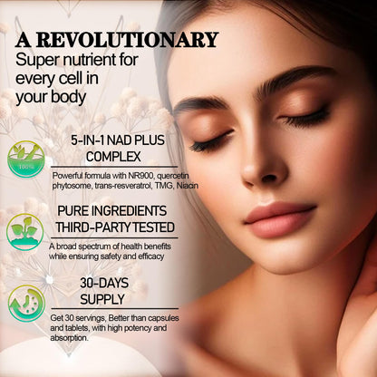NAD Supplements for Women & Men, Liposomal NAD Nicotinamide Riboside Resveratrol 900mg, TMG, Quercetin, Vitamin B3, Organic Liquid NAD Resveratrol Supplement for Longevity, Energy, Anti-Aging, Focus WellVeraVidaBuy Supplements Australia