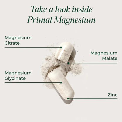 Primal Harvest Magnesium Supplement Complex 310mg by Primal Harvest with Magnesium Glycinate, Citrate, Malate, and Zinc 2 Pack, 240 Capsules Primal Harvest buy supplements Au