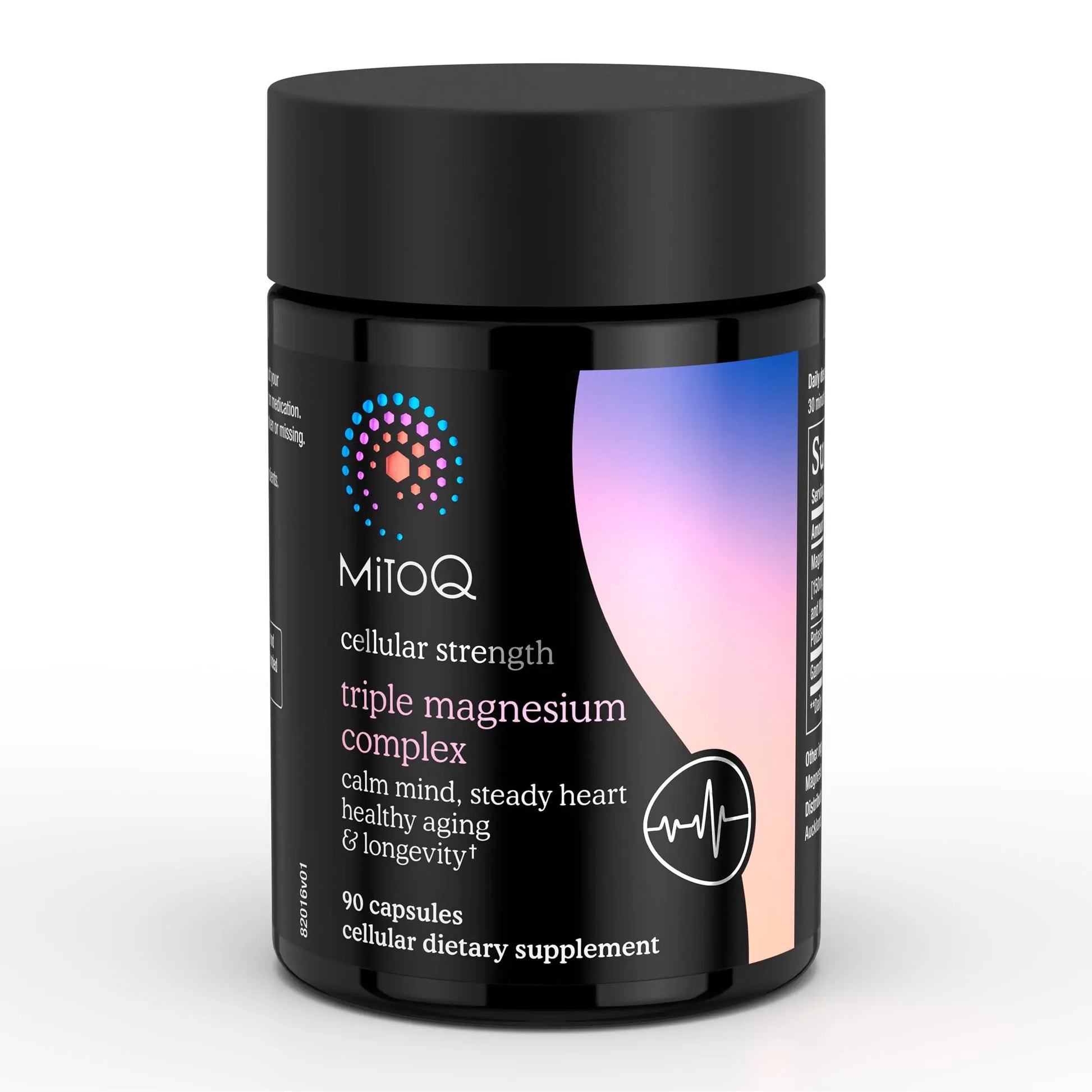 MitoQ Triple Magnesium Complex | Magnesium Glycinate, Taurinate, Oxide with GABA for Heart Health, Stress Management, & Deeper Sleep | High Absorption | 90 Capsules MitoQ buy supplements Au