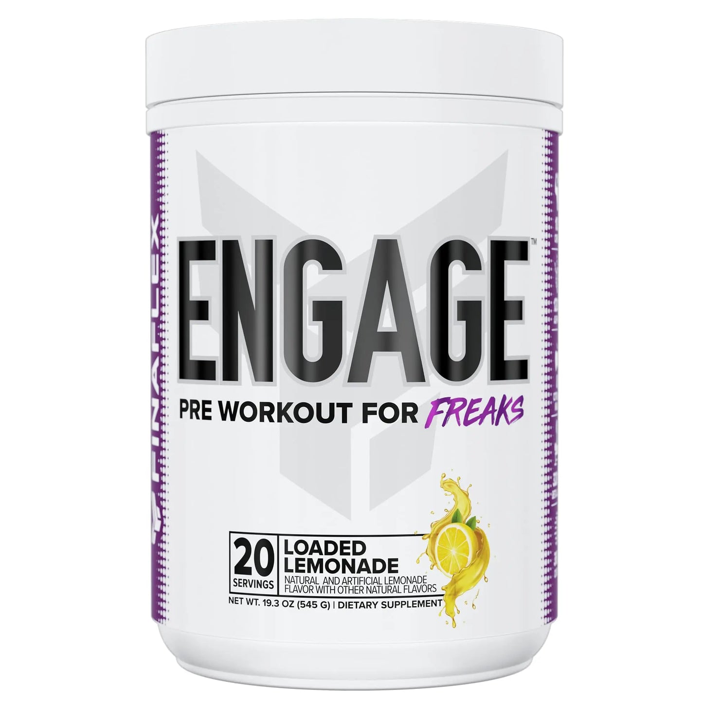 FINAFLEX Engage Pre Workout, Loaded Lemon - Train Harder, Longer & Stronger FINAFLEX